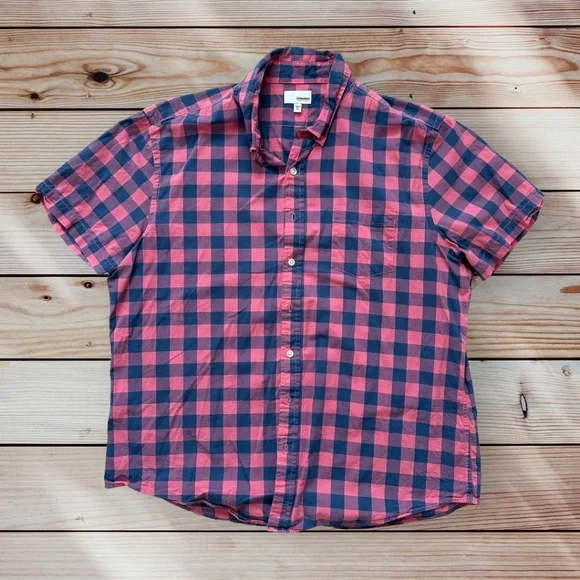 Sonoma | Shirts | Mens Sonoma Xl Short Sleeve Bluepink Plaid Casual Button  Down Shirt | Poshmark